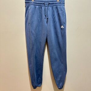Adidas Men's Blue Joggers with Logo